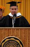 Tim Collins receiving an honorary degree