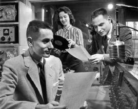 Students at WGRE in 1952