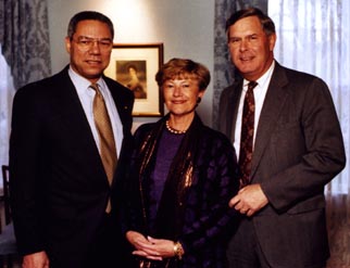 Colin Powell with Sharon and Tim Ubben