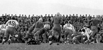 DePauw football game action from 1933