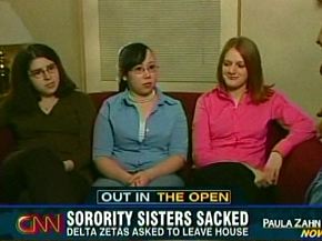 CNN footage of three sorority sisters sacked