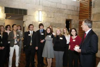 Tony Blair meeting with students