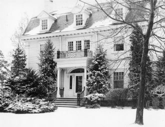 The Elms in snow