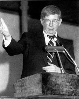 George Will delivering and Ubben Lecture