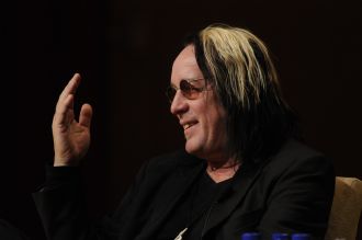 Closeup of Todd Rundgren during the Ubben Lecture