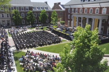 Overlook of DePauw Commencement