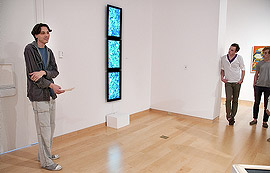Peter J. Williams giving a gallery talk