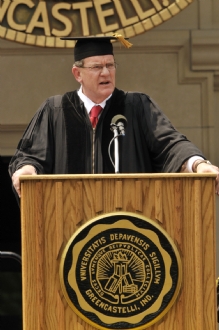 Tim Solso speaking at commencement