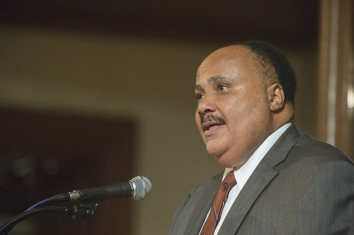 Martin Luther King III delivering an Ubben Lecture