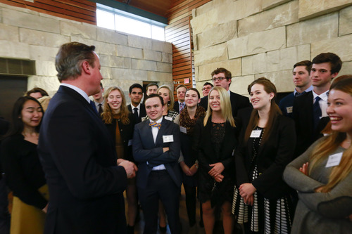 David Cameron at Prindle Institute
