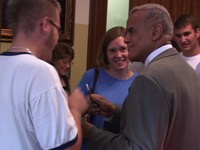 Harry Belafonte at book signing