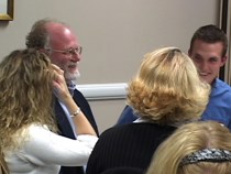 Ben Cohen during the dining with students