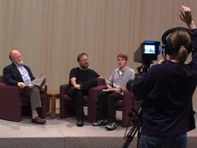 Ben & Jerry being interviewed by TheDePauw