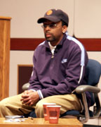 Spike Lee during an Ubben Lecture